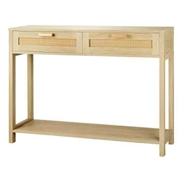 Stylish Graficial Console Table with Storage for Homes