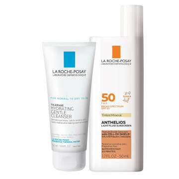 La Roche-Posay Travel Set: Tinted SPF 50 & Cleanser