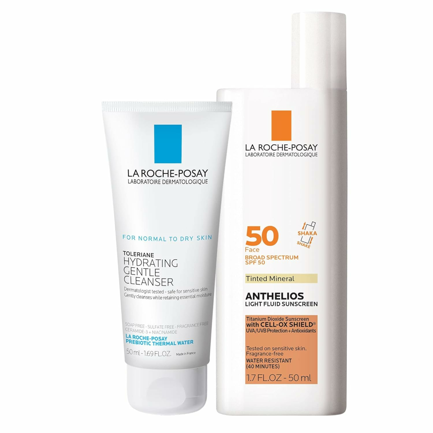 La Roche-Posay Travel Set: Tinted SPF 50 & Cleanser