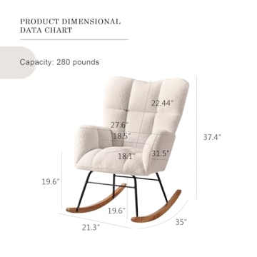 Ljirnt Nursery Rocking Chair for Comfort and Style