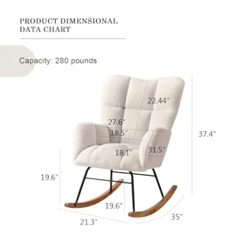 Ljirnt Nursery Rocking Chair for Comfort and Style