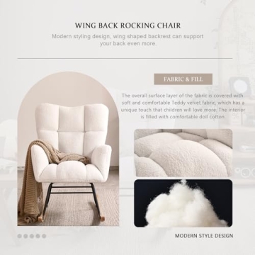 Ljirnt Nursery Rocking Chair for Comfort and Style