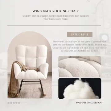 Ljirnt Nursery Rocking Chair for Comfort and Style