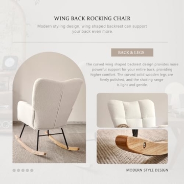 Ljirnt Nursery Rocking Chair for Comfort and Style