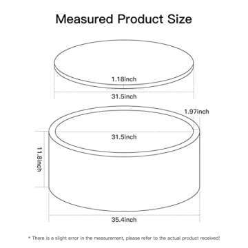 MEOGETY Baby Foam Ball Pit for Toddlers Kids Children, Infant Round Soft Small Ball Pool Pits for Girls and Boys Gifts Indoor Playpen, NOT Included Balls, White Color