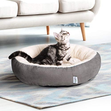 Love's Cabin Round Donut Pet Bed for Cats and Dogs