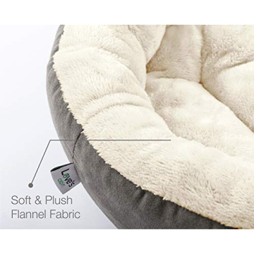 Love's Cabin Round Donut Pet Bed for Cats and Dogs