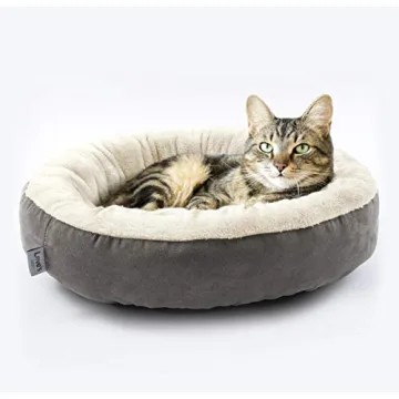 Love's Cabin Round Donut Pet Bed for Cats and Dogs