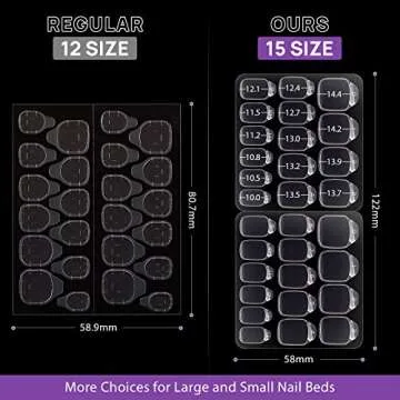 BTArtbox Nail Adhesive Tabs for Seamless Press On Nails