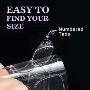 BTArtbox Nail Adhesive Tabs for Seamless Press On Nails