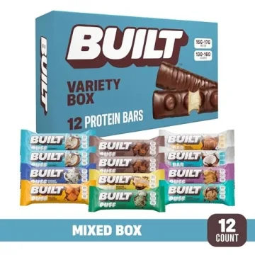 Built Protein Bars Variety Pack for Healthy Snacking