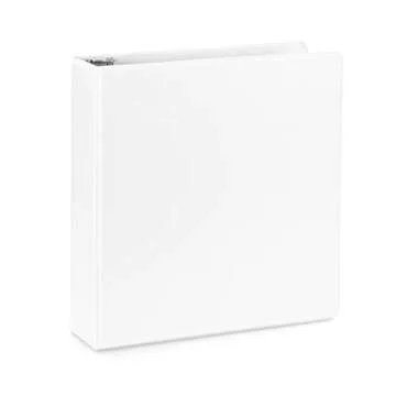 4 Pack 2 Inch 3 Ring Binders, Rugged Design for Home, Office, and School, Designed for of 8.5 Inch x 11 Inch Paper, Purple, White, Aqua Blue, Pink, 4 Binder Assorted Pack, Made in USA