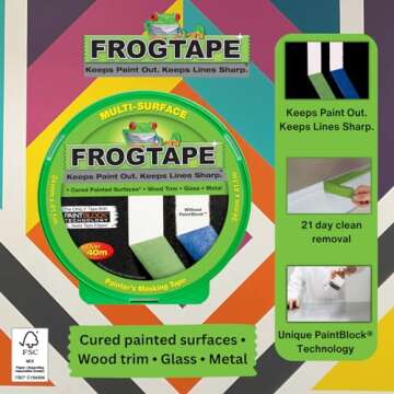 Frog Tape Green Multi Surface Painters Masking Tape for Indoor Painting and Decorating