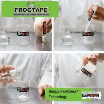 Frog Tape Green Masking Tape for Sharp Lines & No Bleed