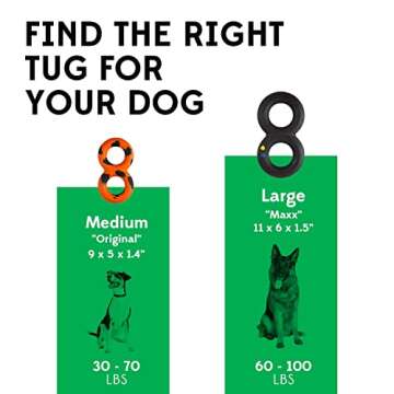 Goughnuts — Dog Toys for Aggressive Chewers | Virtually Indestructible Pull Toy for Breeds Such as Pit Bulls and German Shepherds | Heavy Duty Tug Dog Toy | Medium | Orange