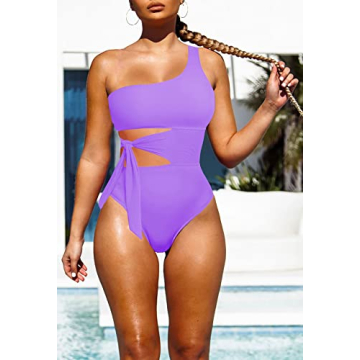 Viottiset Women's Cut Out One Piece Swimsuit - Chic Design