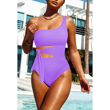 Viottiset Women's Cut Out One Piece Swimsuit - Chic Design