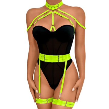 Kaei&Shi Corset Bodysuit - Sexy Teddy Lingerie with Adjustable Features