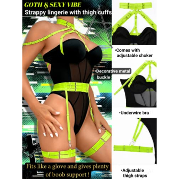 Kaei&Shi Sexy Corset Bodysuit for Women in X-Large