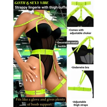 Kaei&Shi Sexy Corset Bodysuit for Women in X-Large