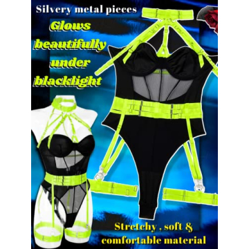 Kaei&Shi Sexy Corset Bodysuit for Women in X-Large