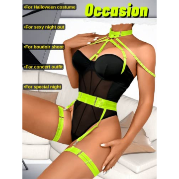 Kaei&Shi Sexy Corset Bodysuit for Women in X-Large