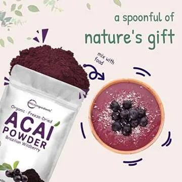 Organic Acai Powder | 100% Natural and Nutrient-Dense
