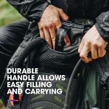 Hydrapak Force Ultra-Durable Water Bladder/Reservoir for Hydration Backpacks, 2-Liter (66 oz.), Insulated Tube, Safe & Reliable, Grey (A522)