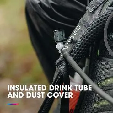 Hydrapak Force Ultra-Durable Water Bladder/Reservoir for Hydration Backpacks, 2-Liter (66 oz.), Insulated Tube, Safe & Reliable, Grey (A522)