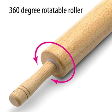 Farberware Classic Wood Rolling Pin 17.75-Inch