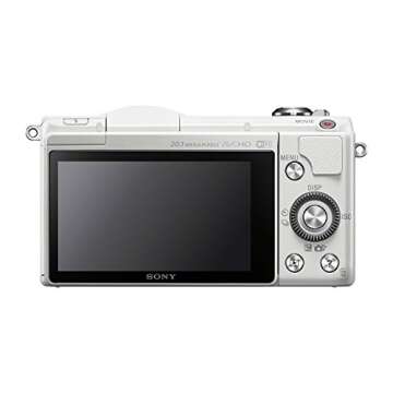 Sony Alpha a5000 Mirrorless Digital Camera with 16-50mm OSS Lens (White)