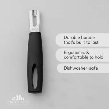 A Bar Above Premium Quality Channel Knife, Stainless Steel Bar Tool, Garnish for Cocktail Mixers, Le...