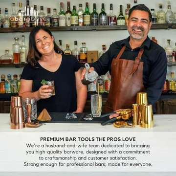 A Bar Above Premium Quality Channel Knife, Stainless Steel Bar Tool, Garnish for Cocktail Mixers, Lemon Zester, and Fruit Peeler, Professional Grade Bar Accessory, Gold