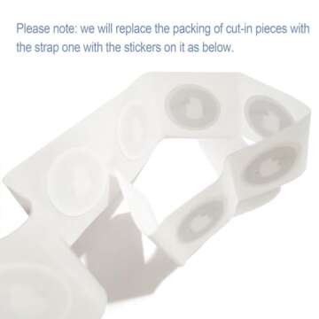 THONSEN 30pcs NFC Tags NFC Adhesive Labels NTAG215 NFC Tags 25mm(1 inch)|Compatible with TagMo and A...