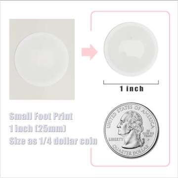 THONSEN 30pcs NFC Tags NFC Adhesive Labels NTAG215 NFC Tags 25mm(1 inch)|Compatible with TagMo and All NFC Applications