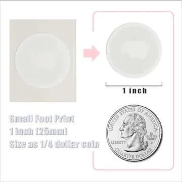 THONSEN 30pcs NFC Tags NFC Adhesive Labels NTAG215 NFC Tags 25mm(1 inch)|Compatible with TagMo and All NFC Applications