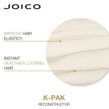 Joico K-PAK Reconstructor Deep-Penetrating Treatment | For Damaged Hair | Repair & Strengthen Strands | Rebuild & Fortify Damaged Hair | Improve Elasticity | With Keratin & Arginine | 5.1 Fl Oz