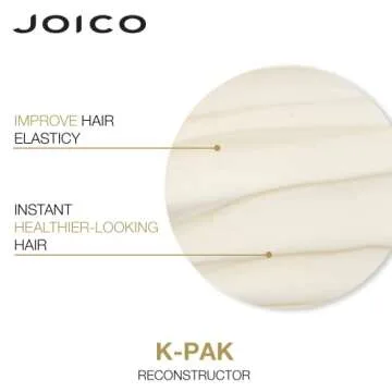 Joico K-PAK Reconstructor Deep-Penetrating Treatment | For Damaged Hair | Repair & Strengthen Strands | Rebuild & Fortify Damaged Hair | Improve Elasticity | With Keratin & Arginine | 5.1 Fl Oz
