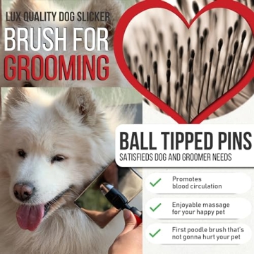 Bixy Pixy Slicker Brush for Dogs – Gentle & Effective Grooming Tool