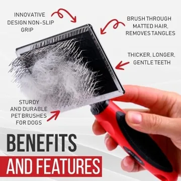 Bixy Pixy Slicker Brush for Dogs – Gentle & Effective Grooming Tool