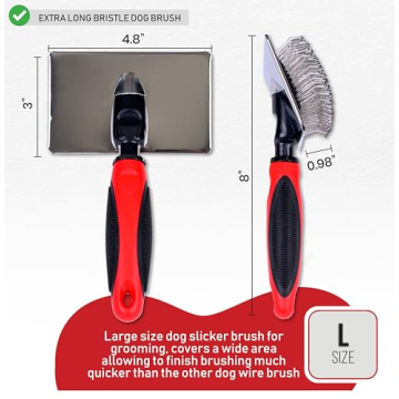 Bixy Pixy Slicker Brush for Dogs – Gentle & Effective Grooming Tool