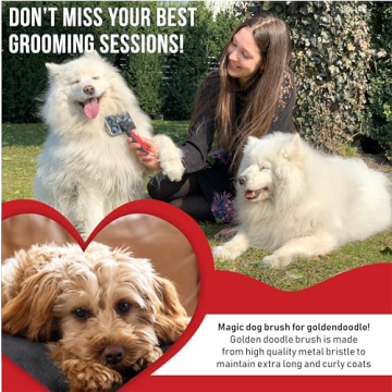 Bixy Pixy Slicker Brush for Dogs – Gentle & Effective Grooming Tool