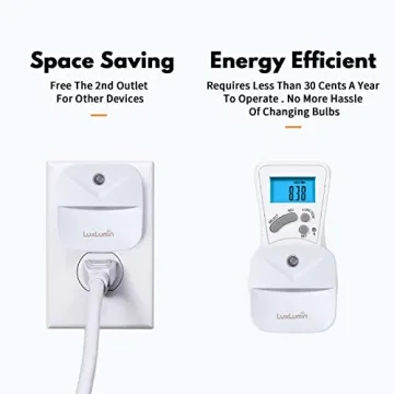 LuxLumin LED Night Light with Auto Sensor - 6 Pack