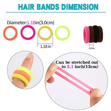 120 Pcs Baby Hair Ties for Girls - Seamless and Soft