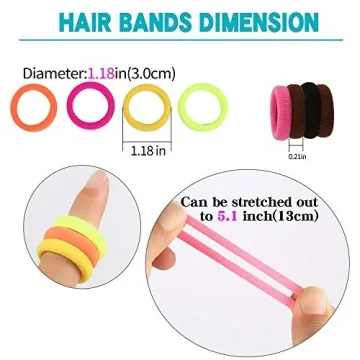 120 Pcs Baby Hair Ties for Girls - Seamless and Soft