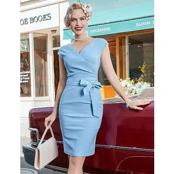 Charming Vintage Midi Dress for Women