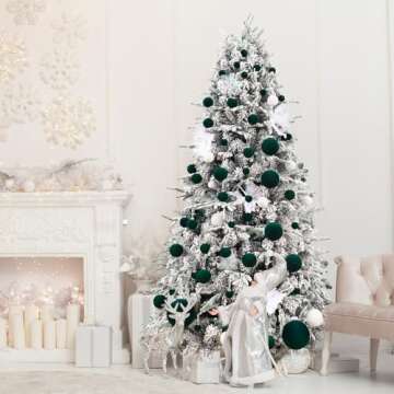 CristBest Velvet Christmas Balls - Elegant Holiday Ornaments