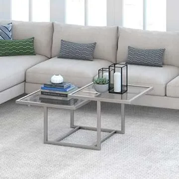 Elegant Henn&Hart Square Coffee Table for Modern Living