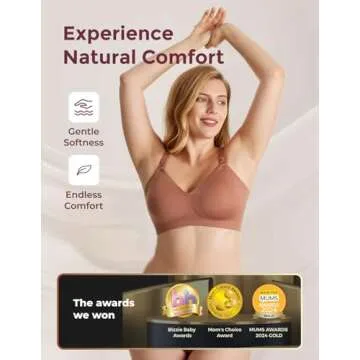 Momcozy Nursing Bras for Breastfeeding, YN21 Seamless Ultra Comfort Maternity Bra, Pregnancy Sleep Bralette