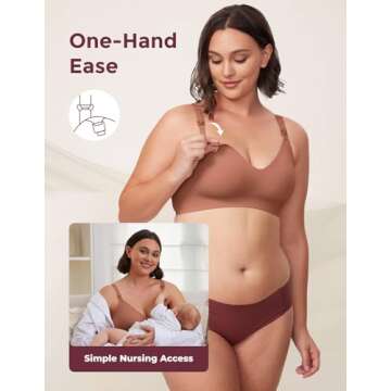 Momcozy Nursing Bras for Breastfeeding, YN21 Seamless Ultra Comfort Maternity Bra, Pregnancy Sleep Bralette